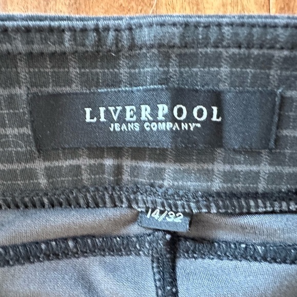 Liverpool Jeans Company Black Plaid Pants - Picture 4 of 5